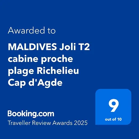 Maldives Joli T2 Proche Richelieu Cap D'agde Apartman *
